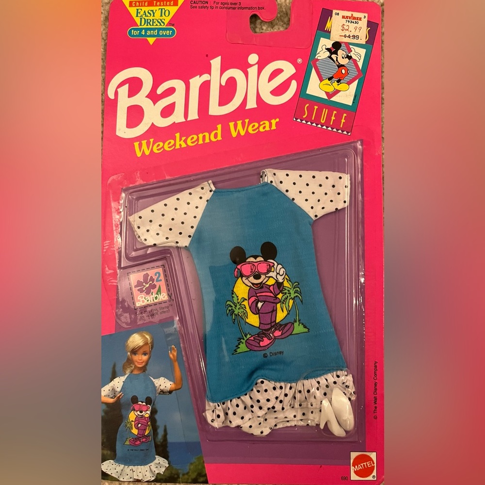 Barbie Weekend Wear Mickey’s Stuff